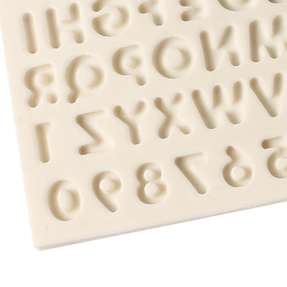 Khuôn silicone tạo hình chữ cái trang trí bánh DIY