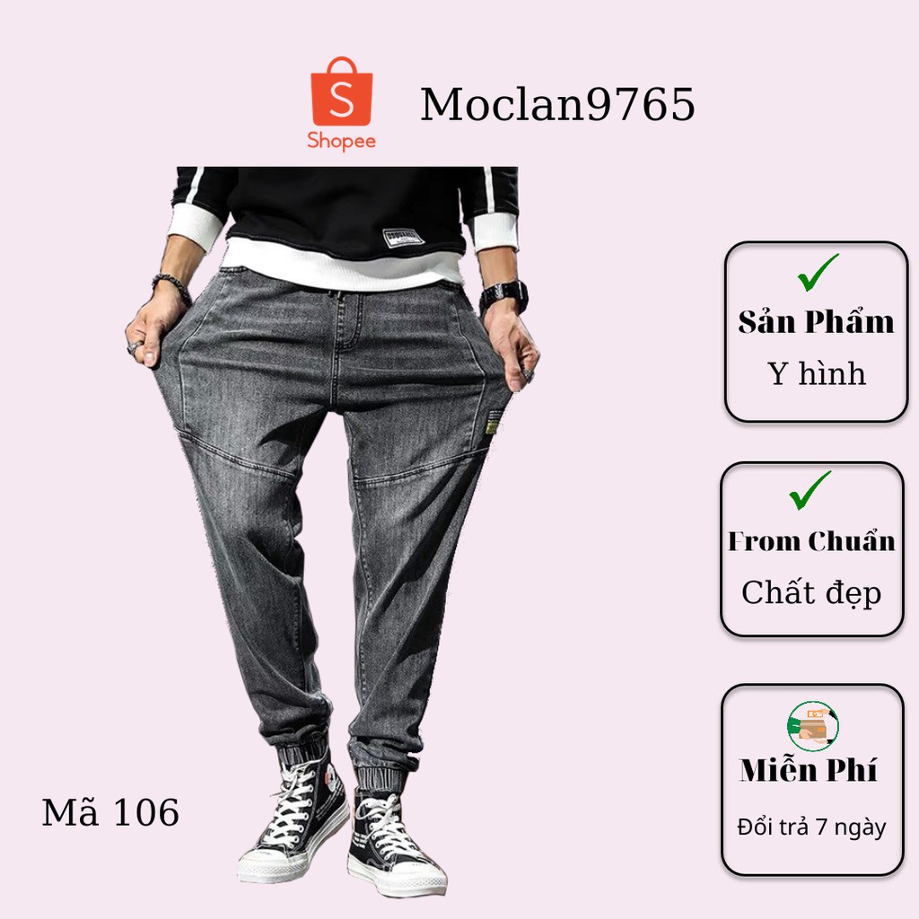 Quần jean nam cao cấp, chất liệu bò ( jean ) mềm mịn, from chuẩn, có nhiều mẫu đi kèm Moclan70