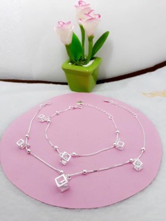 Lắc chân bạc ý 925