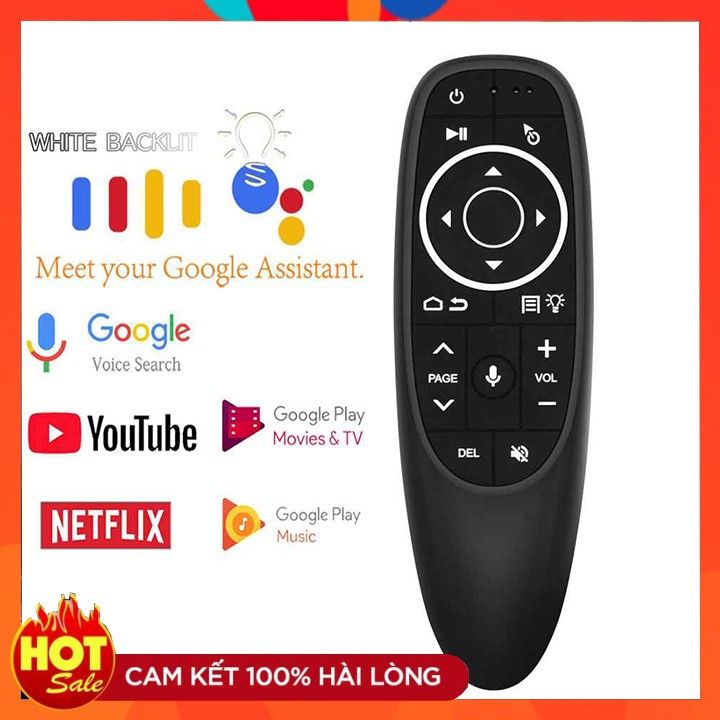 Điều khiển Chuột bay Voice G10s - Remote Mouse Air Voice sử dụng cho TV Box Học Lệnh Kèm Chức Năng Con Quay Hồi Chuyển