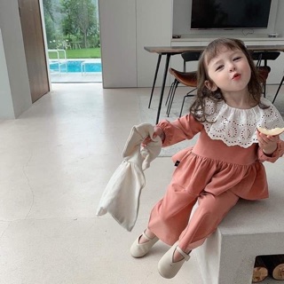 Set bộ cotton xinh yêu cho bé gái