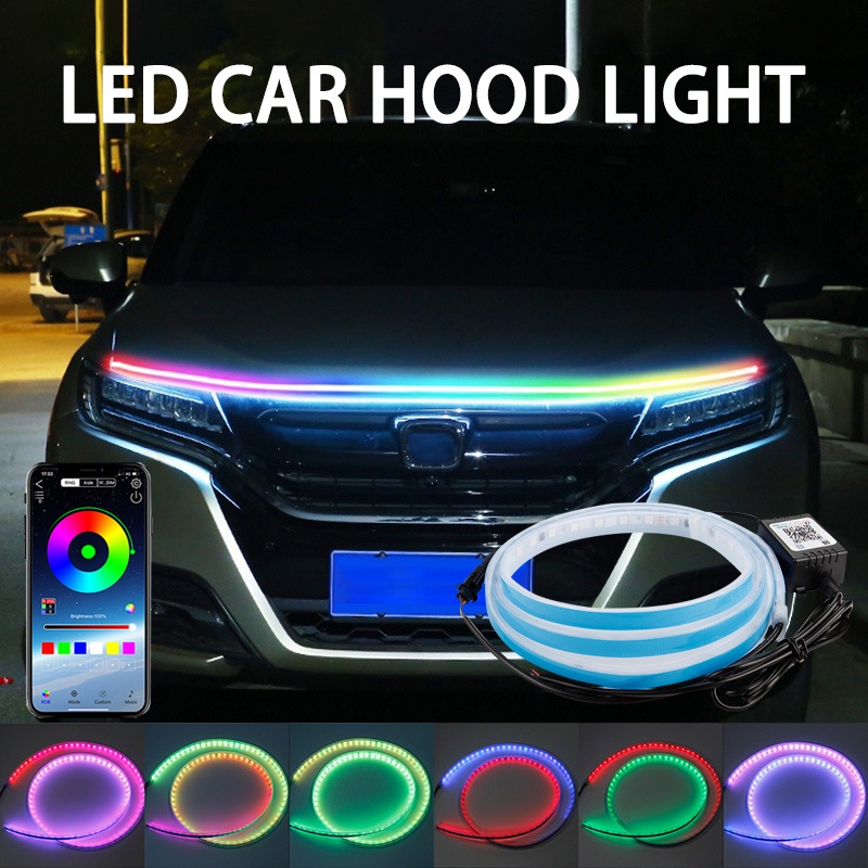 Dải đèn led LYMOYO RGB 12V kèm bộ điều khiển từ xa nhiều màu chuyên dùng trang trí mui xe hơi
