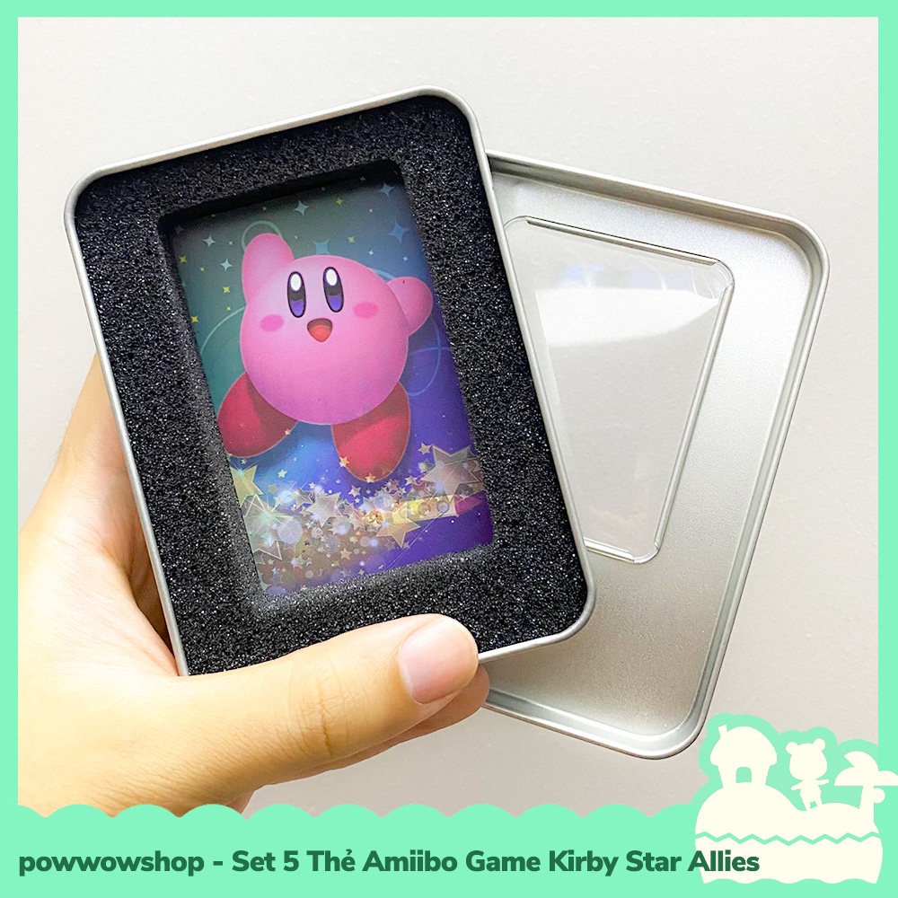 [Sẵn VN - Hỏa Tốc] Set 5 Thẻ Amiibo Card Scan NFC Game Kirby Star Alli