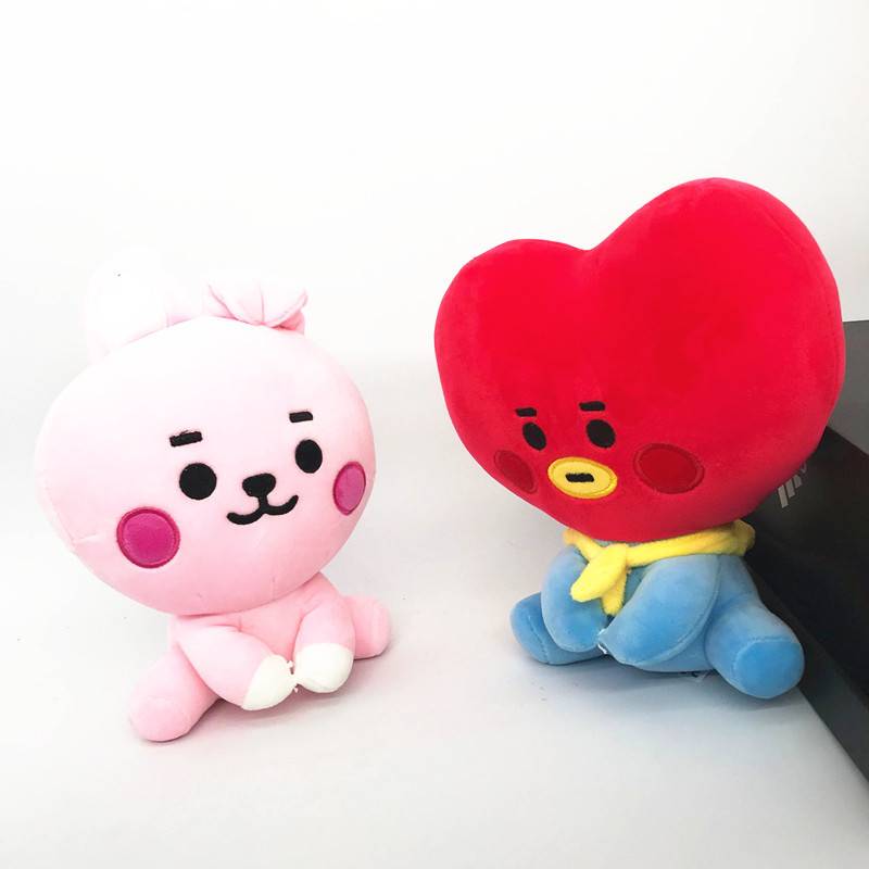 Lợn ngủ nhồi bông khổ 20cm KPOP BTS BT21 Plush toys Cute machine Doll For Children baby birthday new Year gift Anime Soft kids toys for girl birthday christmas gift  CHIMMY COOKY KOYA MANG RJ SHOOKY TATA