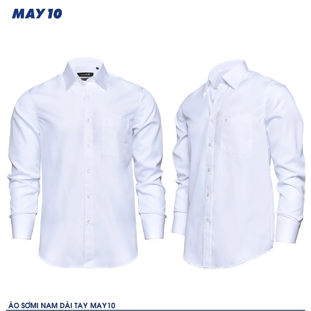 Sơ mi dài tay trắng May10