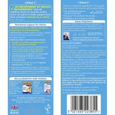 VITABIOTICS  WELLBABY Liquid  Chai 150ml Nhập khẩu Anh Hỗ trợ phòng tránh các vấn đề liên quan tới đường hô hấp