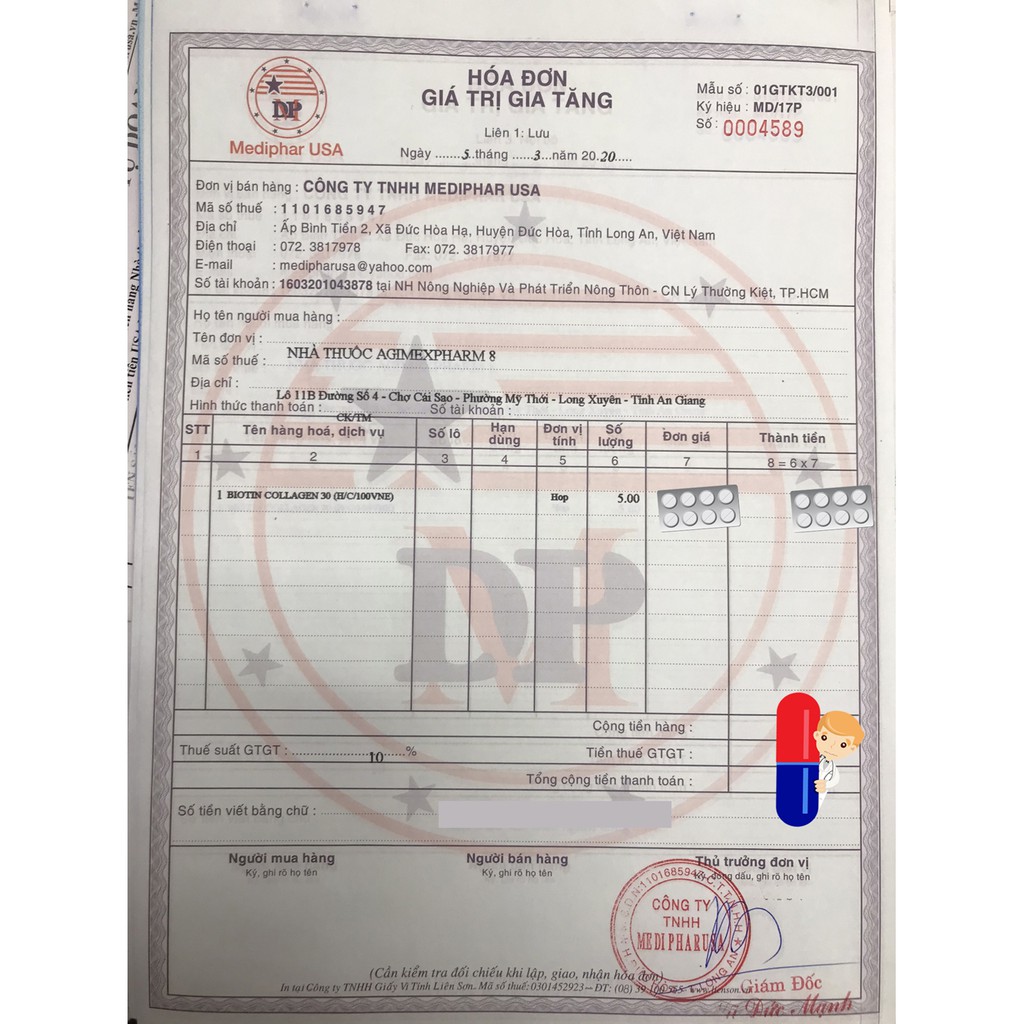 Biotin Collagen 30 - Viên uống đẹp da, hỗ trợ mọc tóc Mediphar USA sản xuất chuẩn GMP - Hộp 100 viên nén | BigBuy360 - bigbuy360.vn