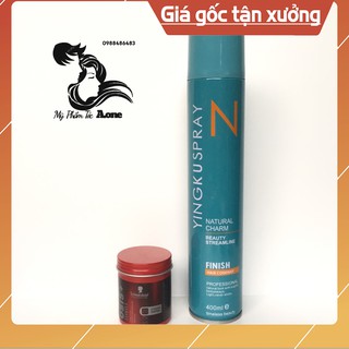 Gôm xịt tóc n finish yingku spay +sáp vuốt tóc ois thrill