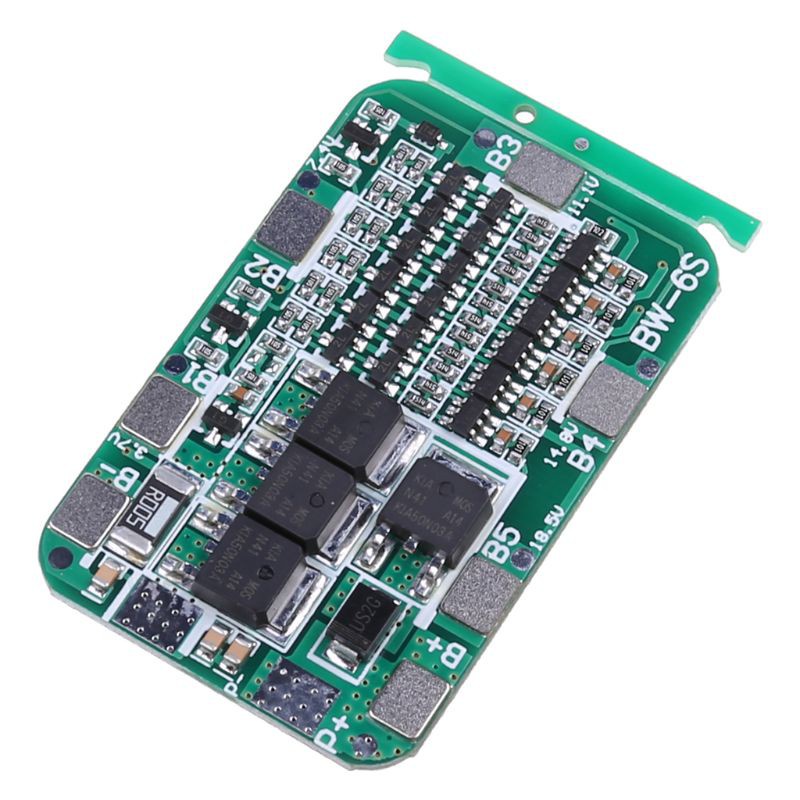 Bảng mạch PCB 6S 15A 24V BMS thay thế bảo vệ pin Lithium 18650