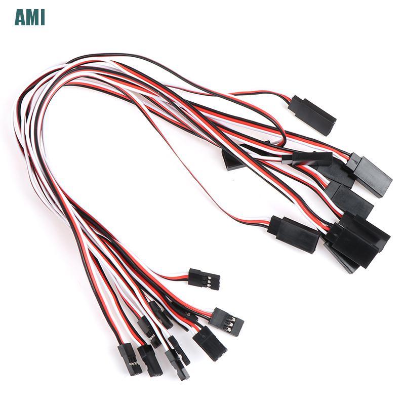 Bộ 10 Dây Cáp Mở Rộng Servo 30cm Cho Rc Futaba Jr Male To Female Tr