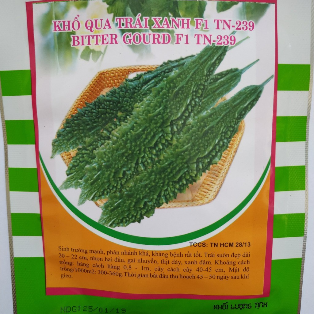 Hạt giống KHỔ QUA TRÁI XANH F1 TN-239 ( BITTER GOURD)