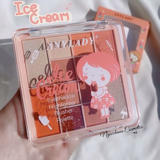 Bảng mắt + má + bắt sáng ice cream