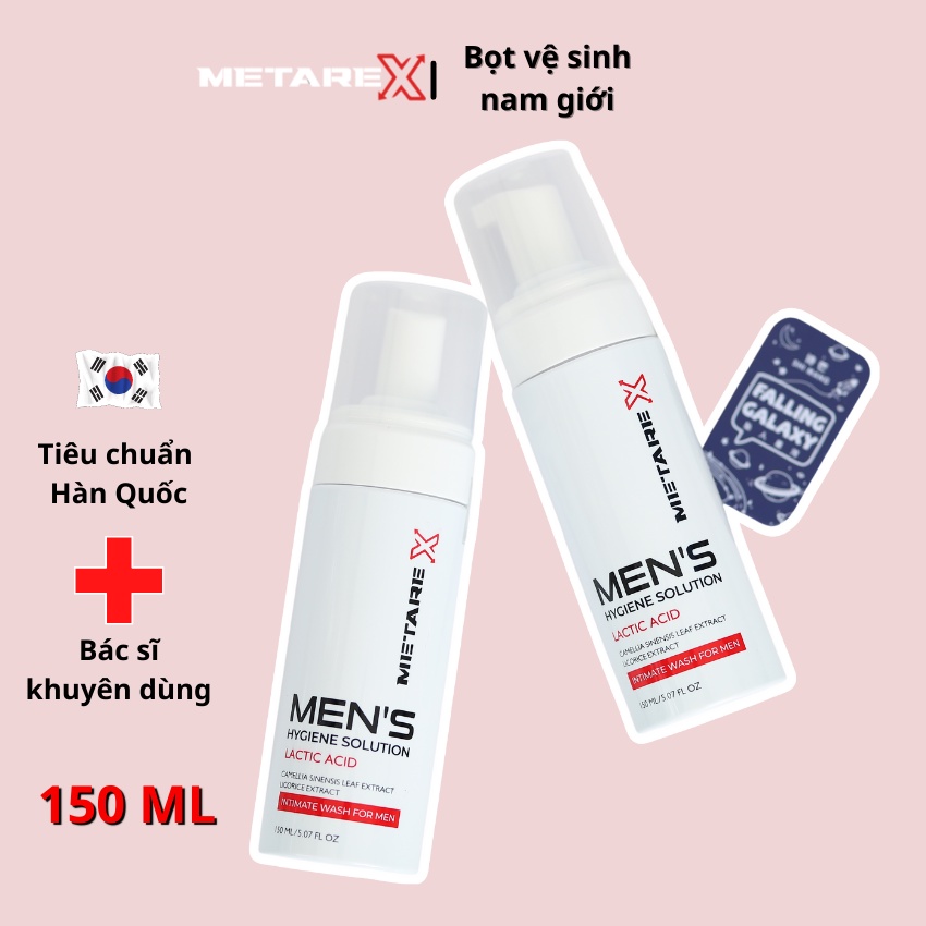 Vệ sinh vùng kín nam giới dạng bọt Metarex, ddvs nam 150ml, chuyên vệ sinh vùng kín cho nam, thơm lâu dịu nhẹ - MTR08