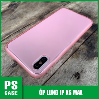 Ốp lưng dẻo hồng mờ chống sốc cao cấp dành cho iPhone XS MAX - PS Case phân phối