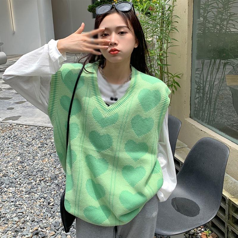 Áo len nữ không tay cổ chữ V thời trang Hàn Quốc | BigBuy360 - bigbuy360.vn