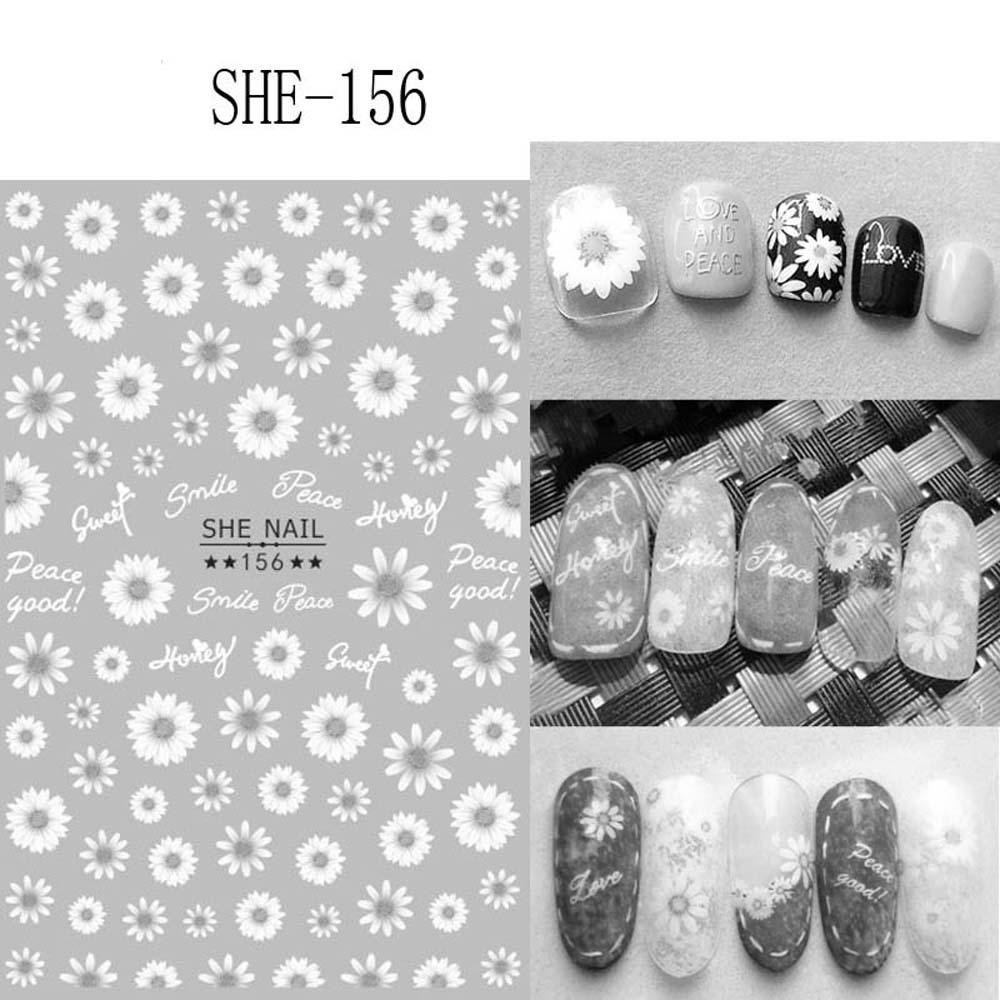 Miếng Dán Trang Trí Móng Tay Hình Hoa Hồng DIY