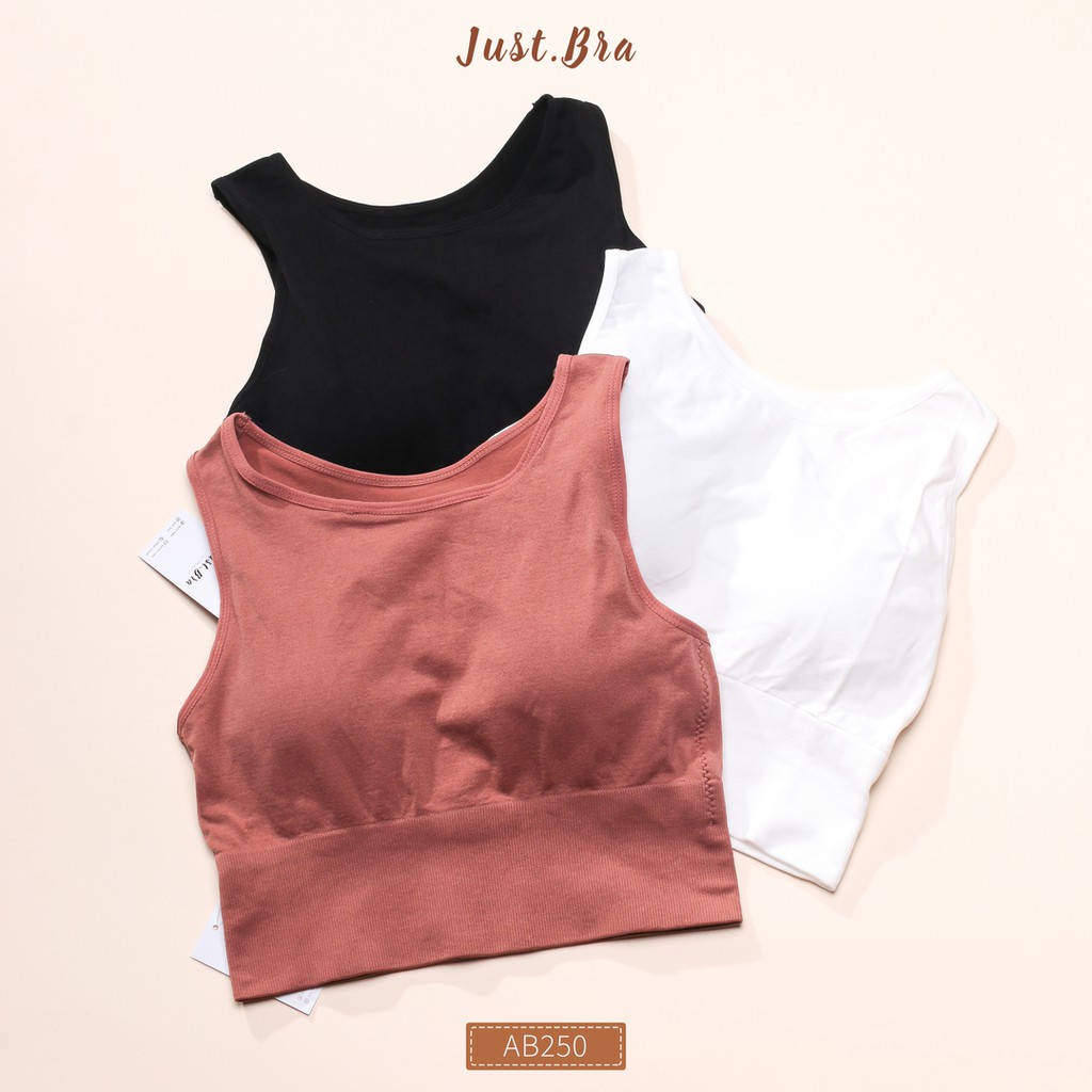 Áo ngực Just Bra dáng croptop năng động có mút mỏng AB250 | BigBuy360 - bigbuy360.vn
