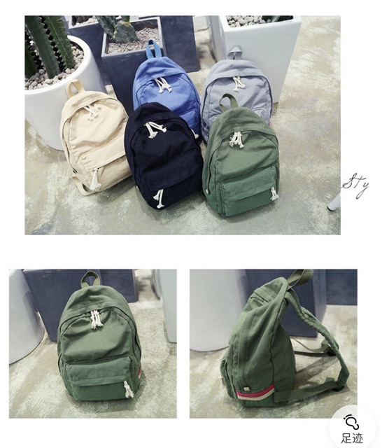 Balo vải bố , đi học chất vintage ulzzang, balo bố