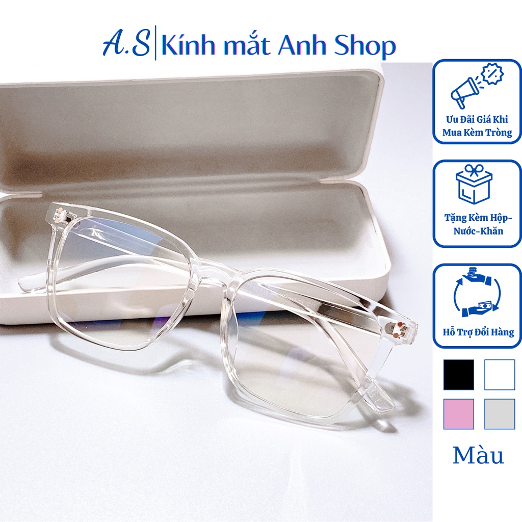 Gọng kính vuông to nam nữ cá tính phong cách chất liệu nhựa dẻo 616