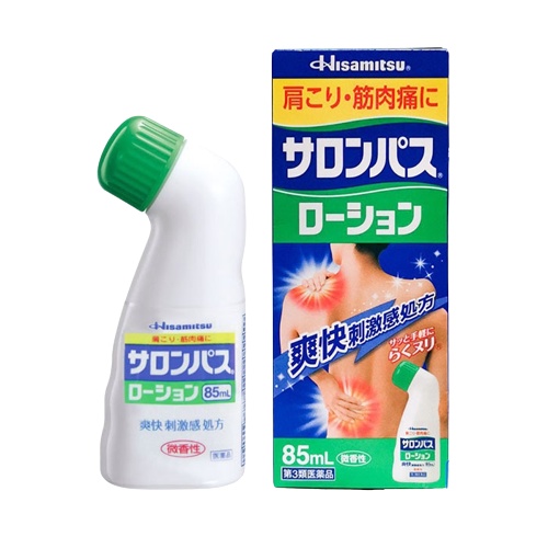 Dầu Nóng Xoa Bóp Salonpas Hisamitsu Nhật Bản 85ml