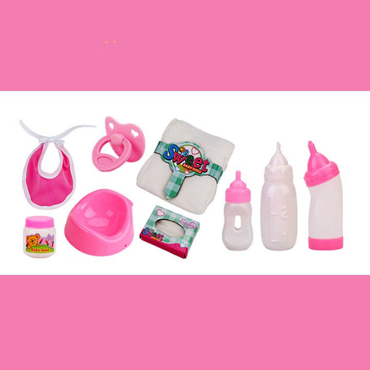 Búp Bê Doll Thông Minh Biết Khóc ,Cười , Nói + Tặng Phụ Kiện 09 Món