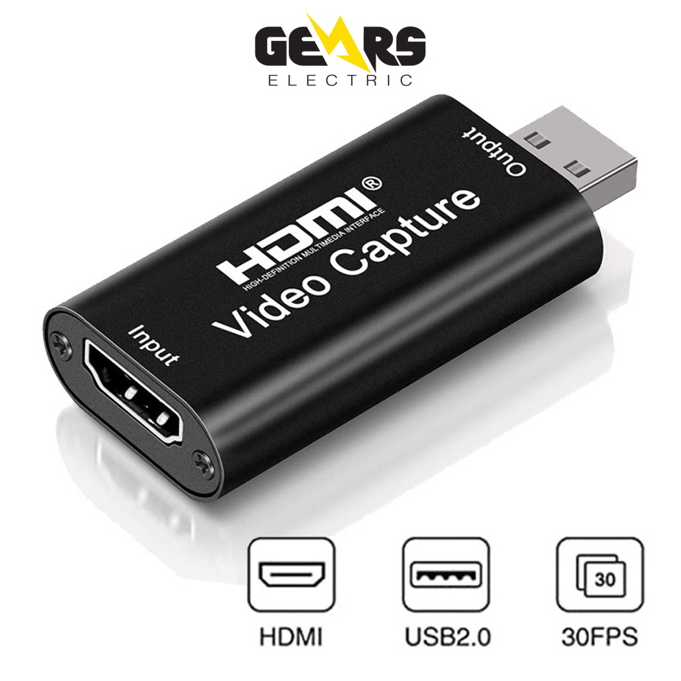 Đầu Ghi Hình Live Stream Chuyển HDMI Ra USB 1080P HDMI Video Capture Cho Điện Thoại/máy ảnh/PS4/ XBOX/Máy Tính GEAR79