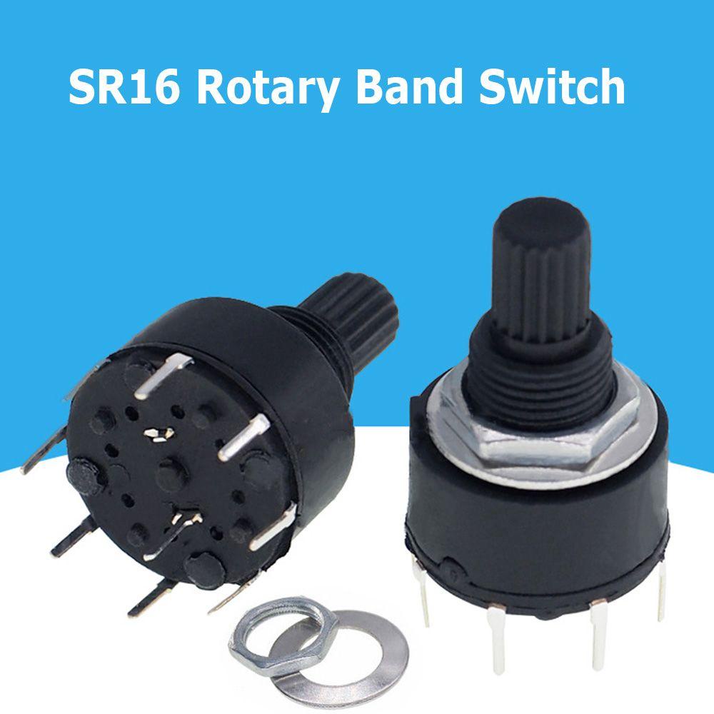 Set 5 Công Tắc Xoay 3 / 4 / 5 / 6 / 8 Vị Trí DC 60V 0.3A SR16 Chuyên Dụng