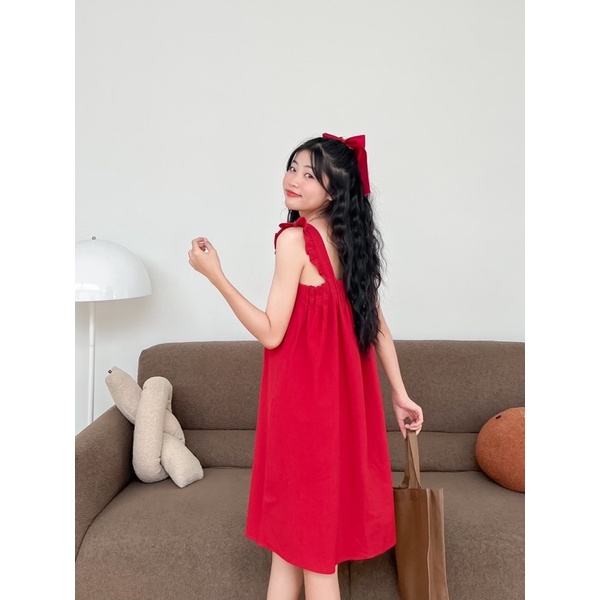 D21 - Đầm cánh tiên đỏ đô