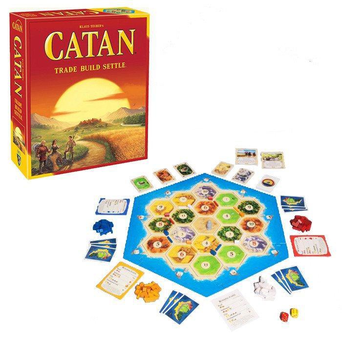 BoardGame Chiến Thuật The Settlers Of Catan Tiếng Anh