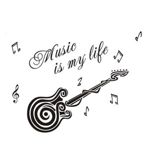 Miếng Dán Tường Hình Đàn Guitar
