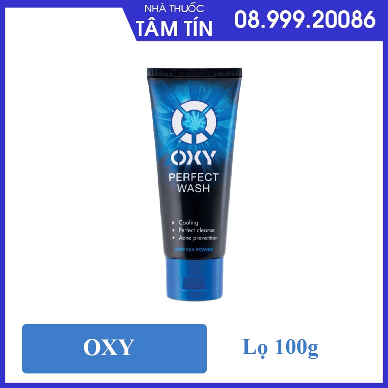 Kem sữa rửa mặt Oxy 100g | 50g Perfect Deep Wash Oil Control White Complete Total anti-acne Prime Multi Action ngừa mụn