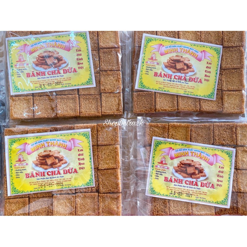 Combo 10Gói Bánh Chả Dừa Siêu Ngon gói 20 miếng/gói