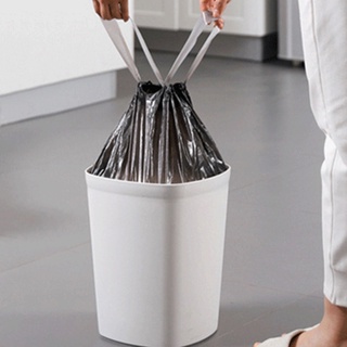 Túi đựng rác bằng nhựa dày dặn có dây rút tự động phân hủy được dùng một lần tiện dụng cho nhà bếp