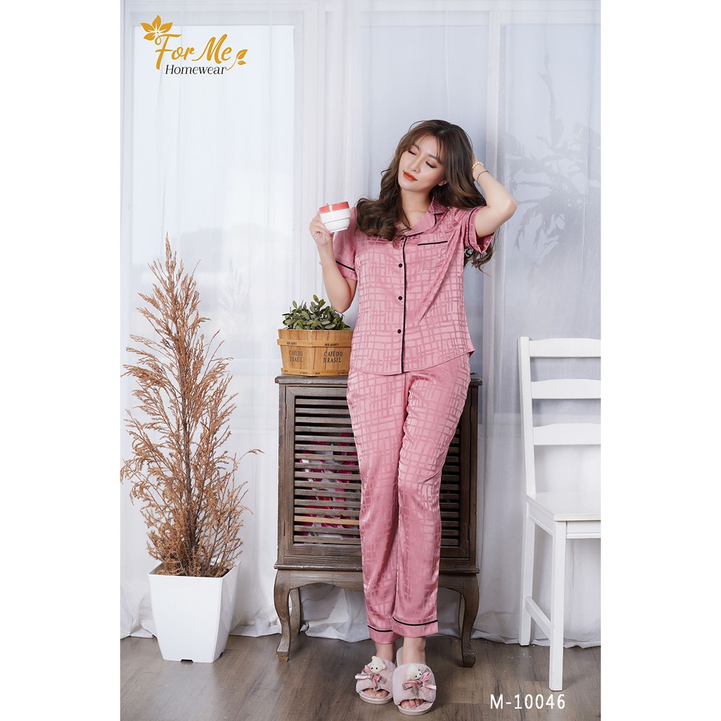 Bộ ngủ nữ sọc lụa mềm đủ màu 