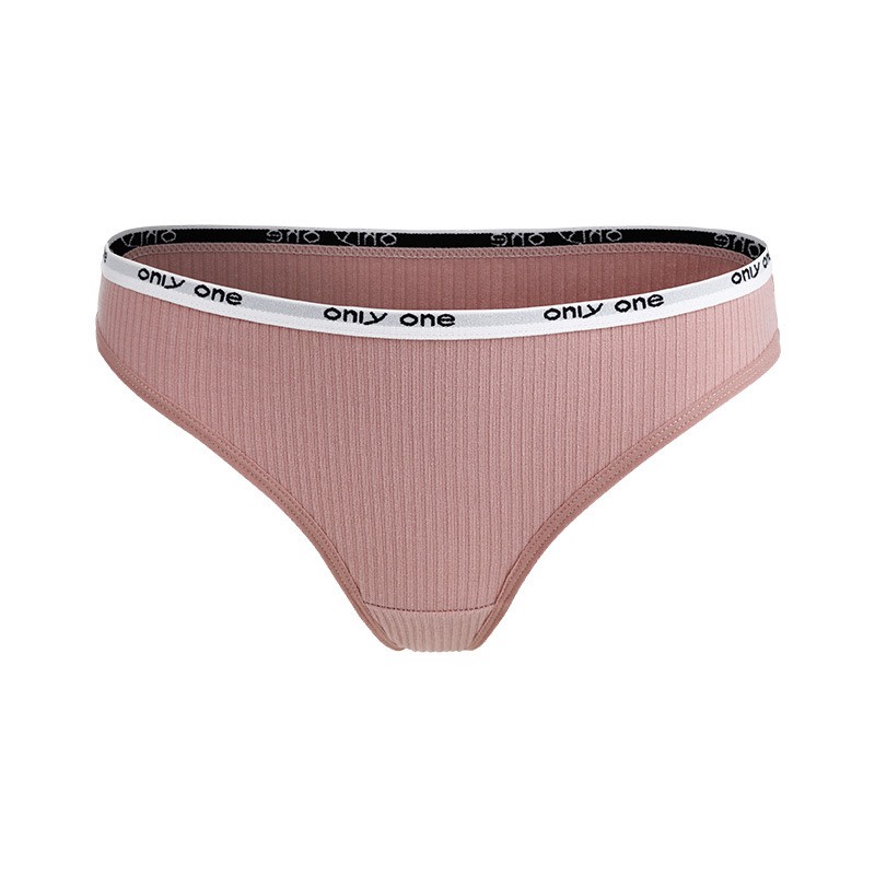 Quần Lót Lọt Khe - Quần Lót Nữ Cotton Lọt Khe cạp chữ ONLY ONE cá tính mã 1501