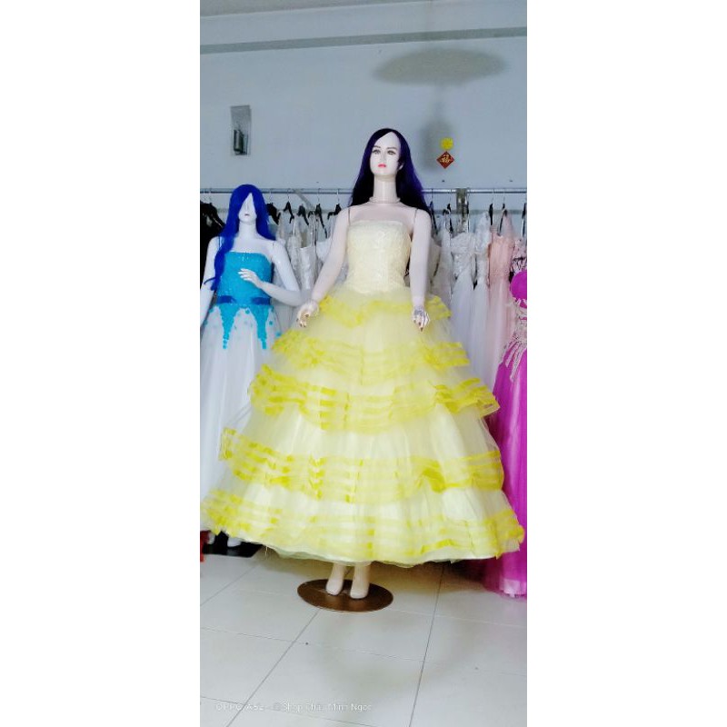 Váy cưới free size eo50-84