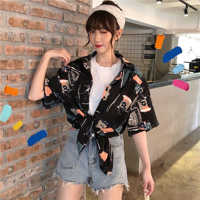Áo Sơ Mi họa tiết dáng rộng cá tính, siêu đẹp
