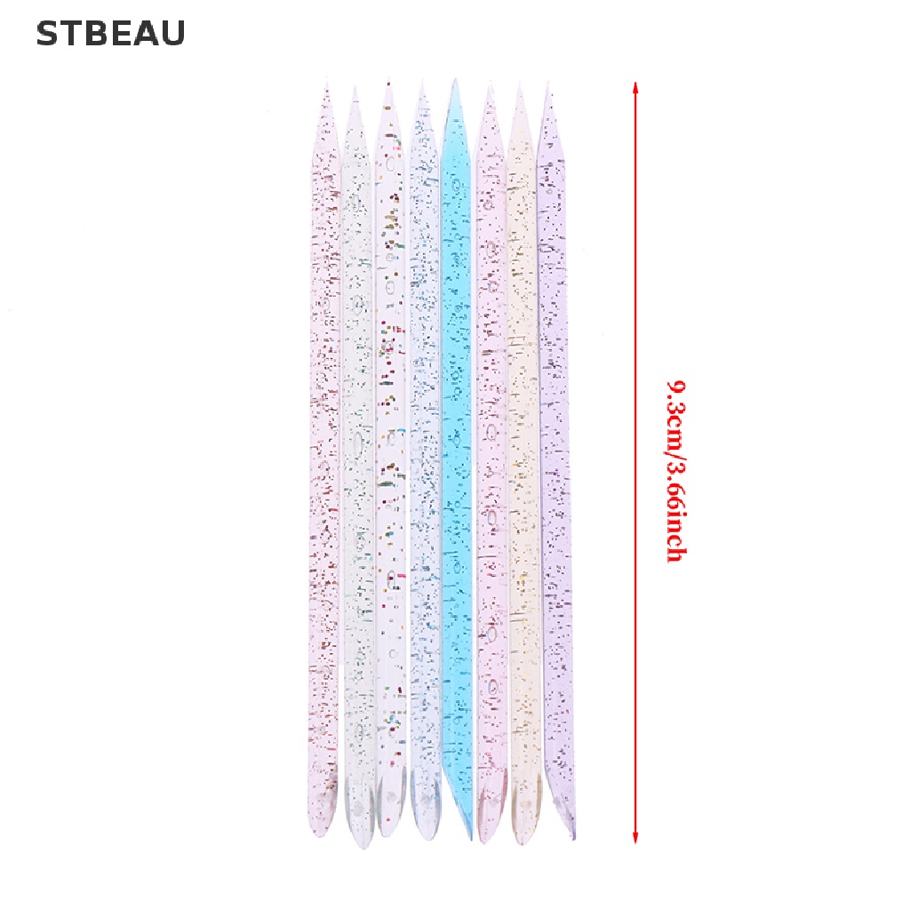 [Hàng mới về] Set 50 que gỗ hai đầu chăm sóc móng có thể tái sử dụng tiện dụng