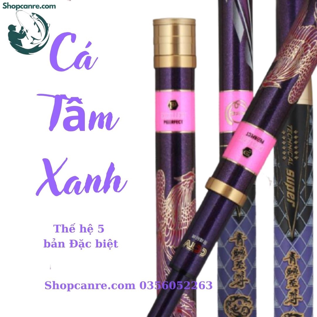 Cần câu đài săn hàng Cá Tầm Xanh thế hệ 5 phiên bản đặc biệt