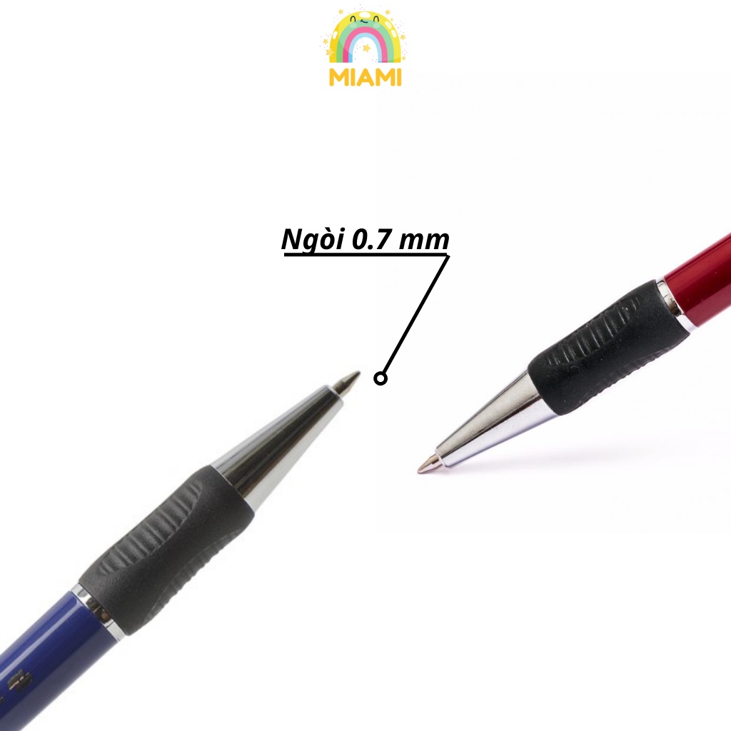 Combo 5/10/20 Bút Bi Thiên Long TL-036 Ngòi 0.7 mm 3 Màu Chính Hãng, Bút Mực Học Sinh, Bút Bi Ngòi Nhỏ