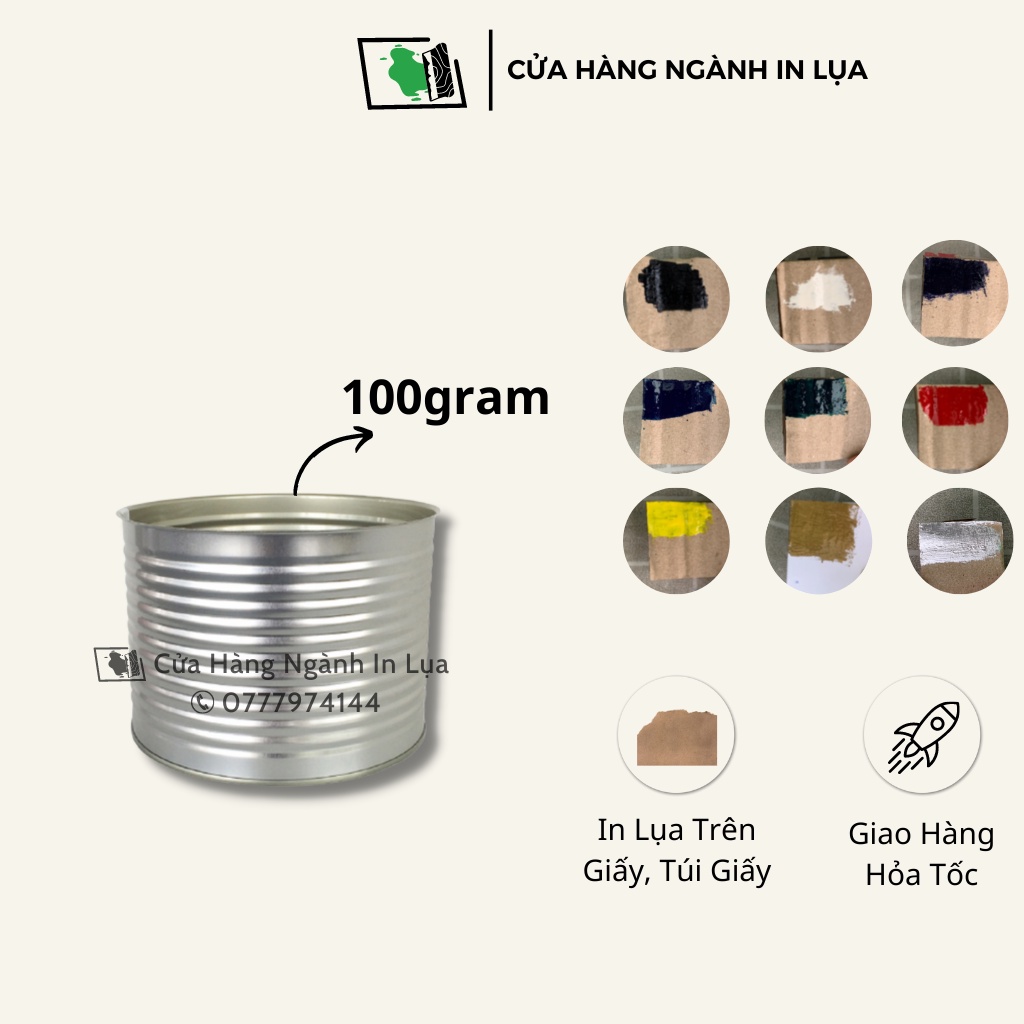 Mực in lụa trên giấy, thiệp cưới, brochure, catalogue - Chậm Khô