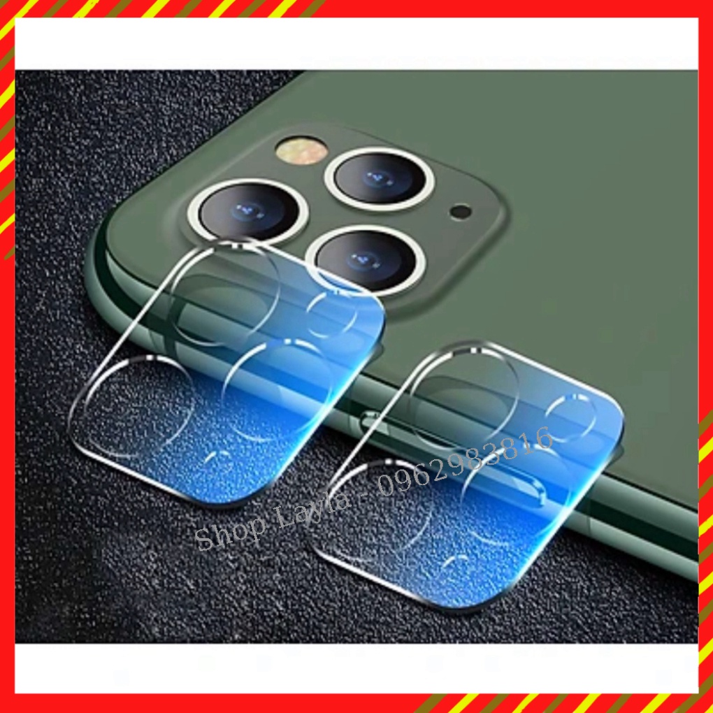 Bảo vệ Camera Iphone 11 pro max / 12 pro max / 13 pro max, Kính cường lực camera miếng dán chống trầy xước.