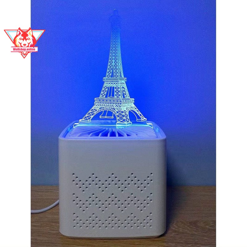 Đèn bắt muỗi kiêm đèn ngủ thông minh kiểu dáng bắt mắt, hinh ảnh 3D độc đáo