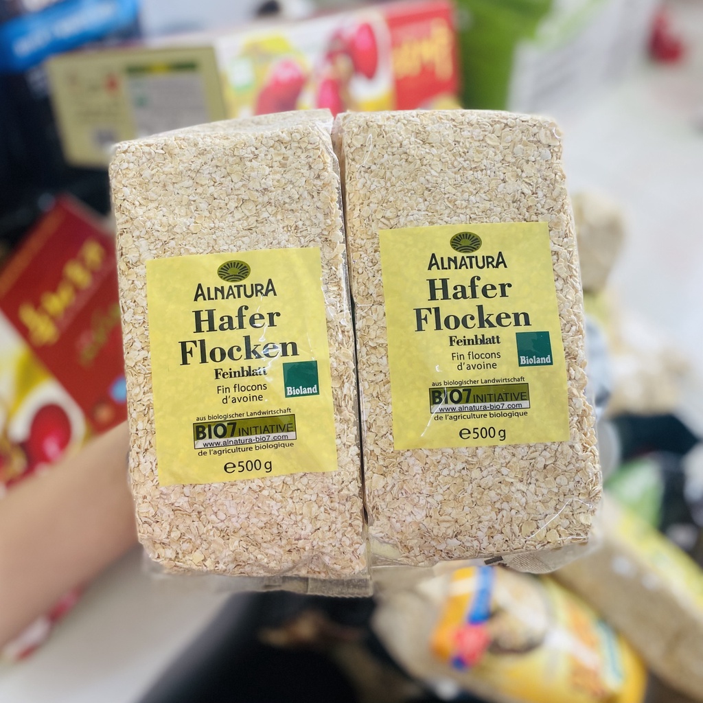 Combo 2 Gói Yến Mạch Đức Hữu Cơ 500g Cán vỡ/ Cán dẹp/ Nguyên hạt Cho Bé Hoặc Giảm Cân | BigBuy360 - bigbuy360.vn