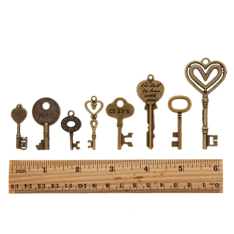 Set 100 Chìa Khóa Đồng Dùng Làm Đồ Trang Sức Handmade
