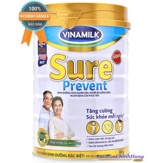Sữa bột vinamilk Sure Prevent Lon 900g .