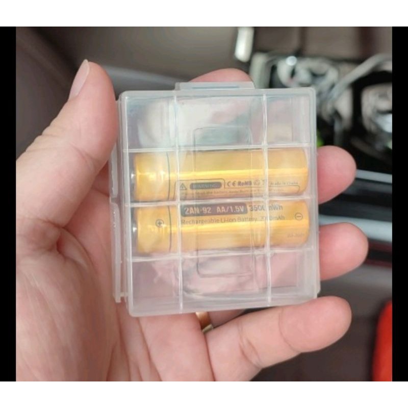 Hộp nhựa dày cao cấp đựng pin AA/AAA