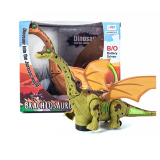 Mô hình khủng long sử dụng pin tự xoay phát nhạc và đèn đồ chơi trẻ em