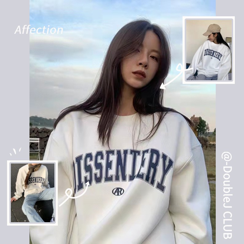 Áo Sweater Thêu Chữ Thời Trang Cho Nam Và Nữ