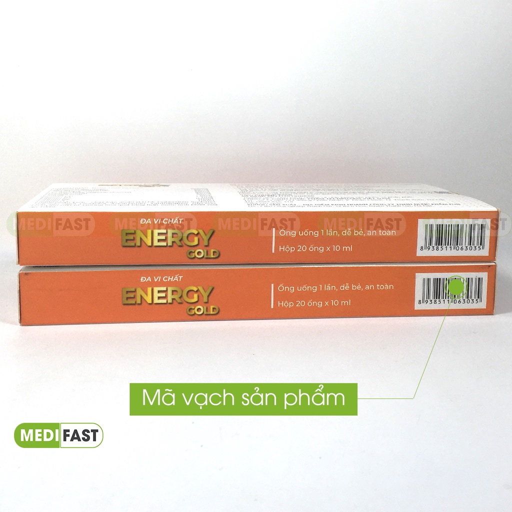Energy Đa vi chất - Mẫu mới - Bổ sung vitamin - giúp bé ăn ngon, tăng sức đề kháng từ vitamin tổng hợp - Hộp 20 ống